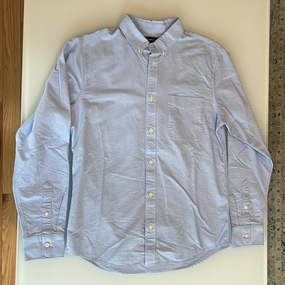 Everlane Uniform Blue Shirt Size M